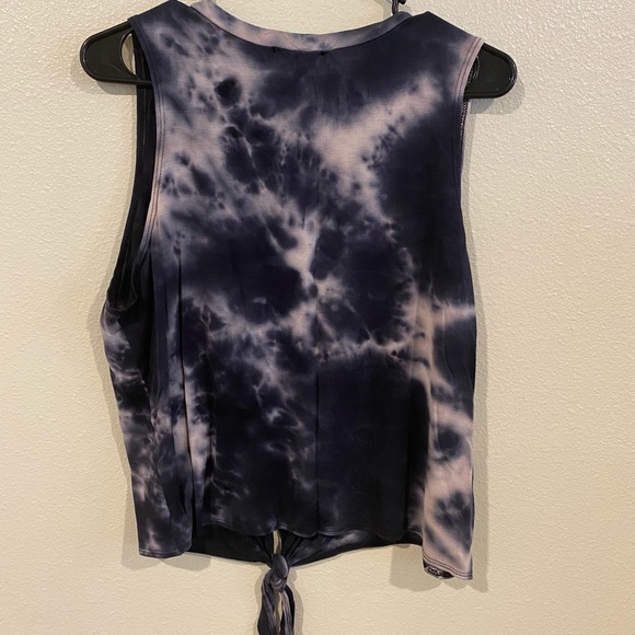 Black tie dye tank top - Picture 2 of 2